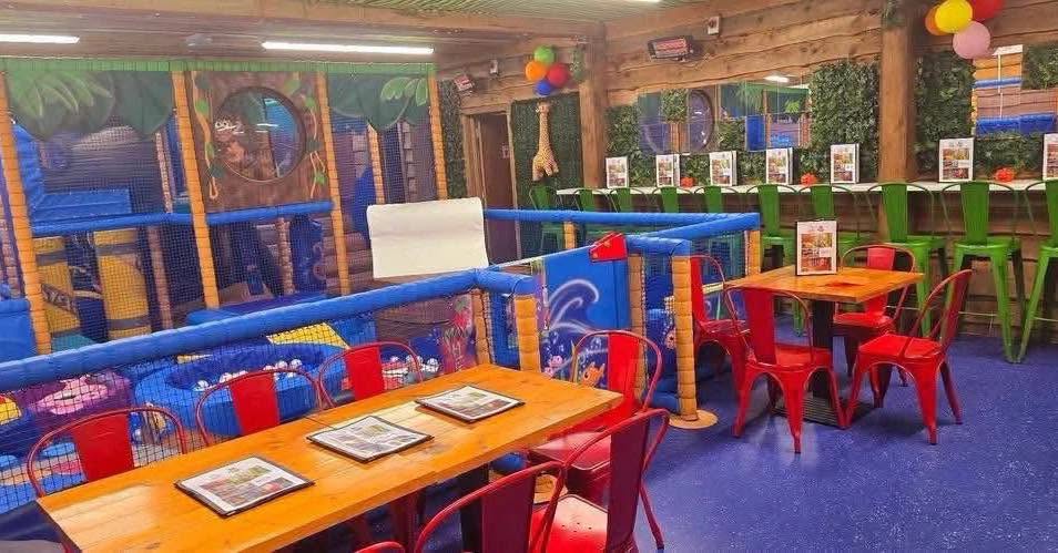 Tables beside the Griffin Bach soft play
