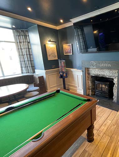 The pool table