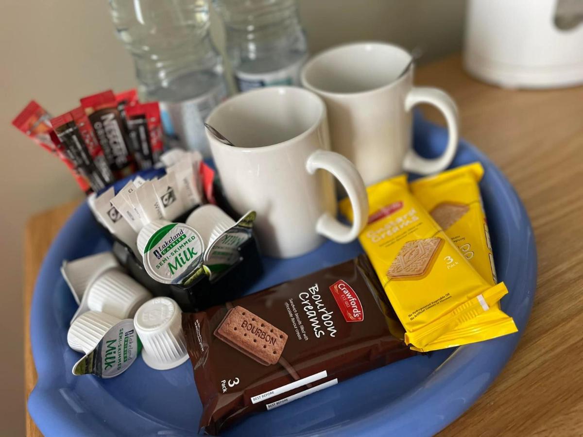The tea tray waiting in a room